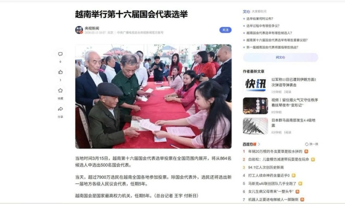 International media spotlight Vietnam’s Election Day