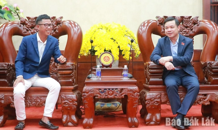 PPC Chairman Do Huu Huy meets investor of Buon Don Golf Complex project