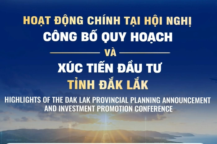 (Infographic) Highlights of the Dak Lak Provincial Planning Announcement and Investment Promotion Conference