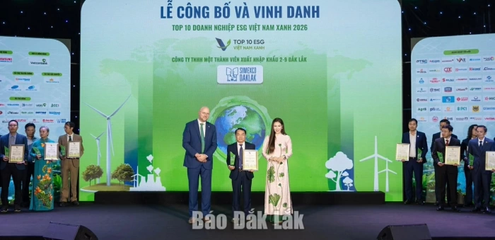 Dak Lak enterprise named among Vietnam’s Top 10 Green ESG companies for 2026
