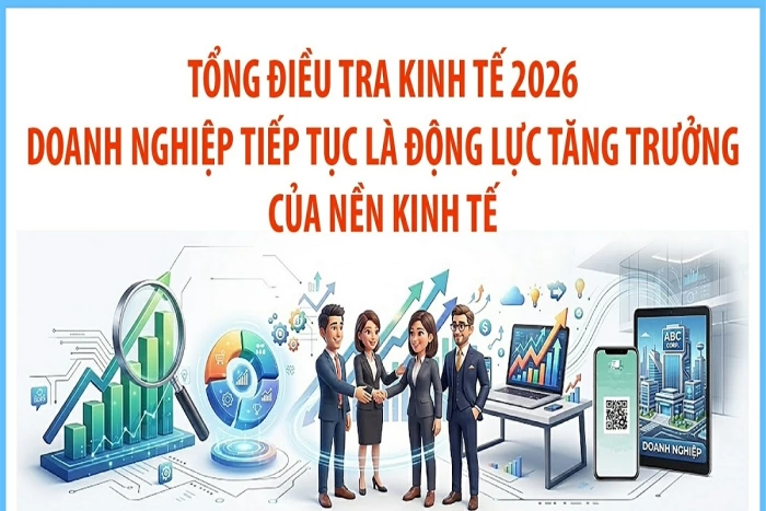 Tổng điều tra kinh tế 2026: Doanh nghiệp tiếp tục là động lực tăng trưởng của nền kinh tế