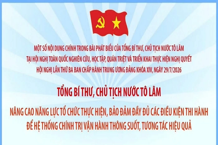 Bảo đảm đầy đủ các điều kiện thi hành để hệ thống chính trị vận hành thông suốt